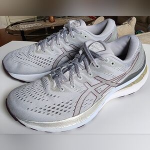 Asics Gray and Silver Athletic Shoes